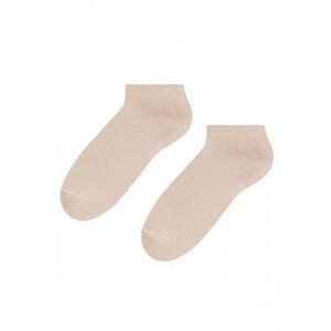 Steven 045 světle béžové Pánské kotníkové ponožky, 44/46, béžová