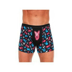 Cornette Bunny 280/200 Pánské boxerky, L, Black-Turquoise-Red