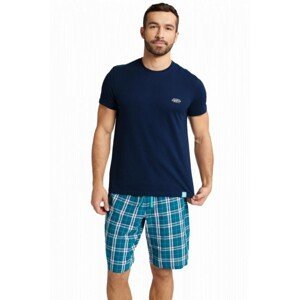 Henderson Premium 40663 Weston Pánské pyžamo, M, navy