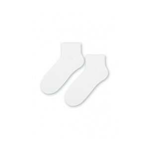 Steven art.010 Pánské kotníkové ponožky, 44-46, bílá