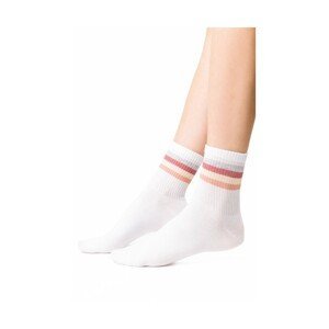 Steven 026-220 bílé Dámské ponožky, 35/37, bílá
