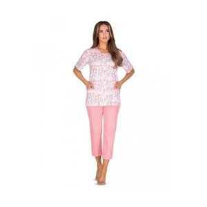 Regina 634 Dámské pyžamo plus size, 3XL, růžová