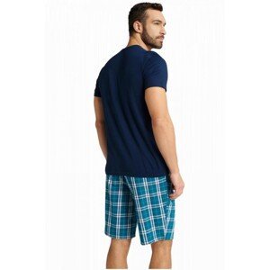 Henderson Weston 40663-59X tmavě modré Pánské pyžamo, XL, modrá