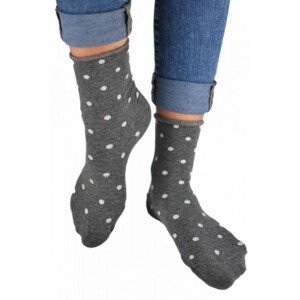 Noviti SB015 netlakové puntíky Lurex Dámské ponožky, 39-42, černá/lurex