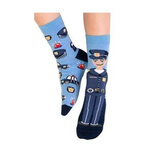 Steven art.014 Boy Asymetrické chlapecké ponožky, 29-31, modrá