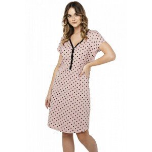 Italian Fashion Buscato vzor Noční košilka, XL, růžová