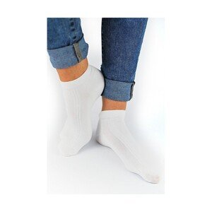 Noviti ST 001 U 01 bílé Kotníkové ponožky, 39/42, bílá