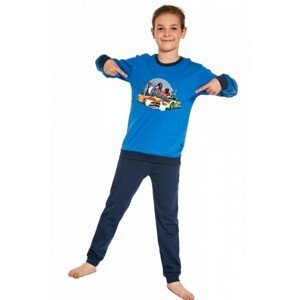 Cornette Young Boy 267/149 Crash  134-164 Chlapecké pyžamo, 146-152, modrá-modrá