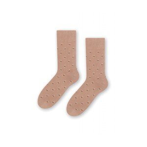 Steven 056 212 vzor béžové Pánské ponožky, 39/41, béžová