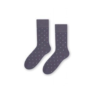 Steven 056 209 vzor šedé Pánské ponožky, 39/41, šedá