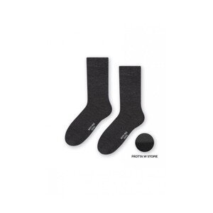 Steven art.130 polofroté Merino Wool Pánské ponožky, 41-43, hnědá melanž