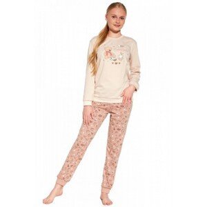 Cornette Evening 594/165 Dívčí pyžamo, 116, béžová