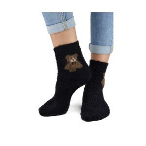 Noviti SB 031 W 02 medvídek černé Dámské ponožky, 36/41, černá