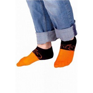 YO! SKS-0012C Frotte Silikon 31-42 Kotníkové ponožky, 31-34, mix kolor-mix vzor
