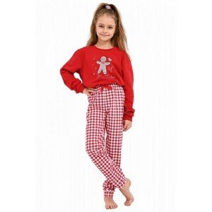 Sensis Hazel Kids Girls 98-104 Dívčí pyžamo, 98-104, červená