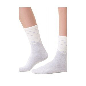 Steven 123 070 sněhová vločka Dámské ponožky, 35/37, šedá