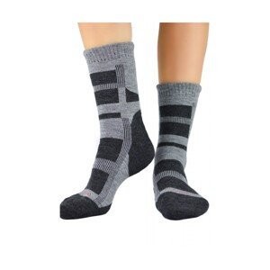 Noviti vlněné SW 003 M 02 šedé Pánské ponožky, 43/46, šedá