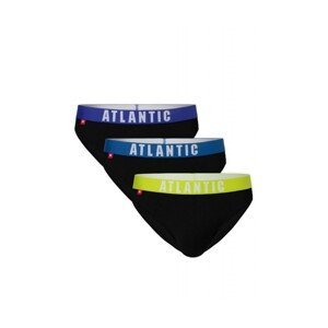 Atlantic 094 3-pak gran/grat/gral Pánské slipy, M, modrá