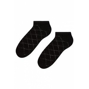 Steven 066-008 Dámské kotníkové ponožky, 38/40, černá