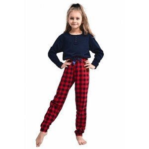 Sensis Bonnie Kids Girls 110-128 Dívčí pyžamo, 122-128, modrá