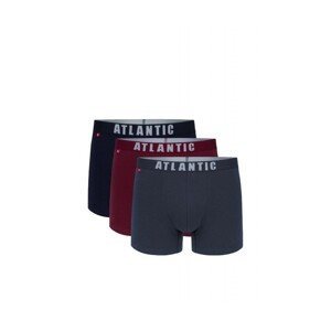 Atlantic 011/01 3-pak gra/cab/grf Pánské boxerky, L, Mix