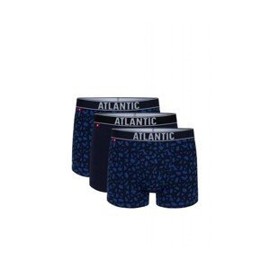 Atlantic 173 3-pak nie/gra/nie Pánské boxerky, M, Mix