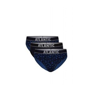 Atlantic 151 3-pak nie/gra/nie Pánské slipy, L, Mix
