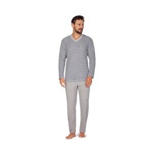 Regina 450 melanžové Pánské pyžamo, XL, šedá