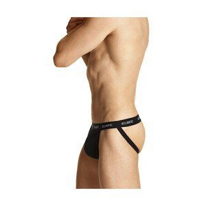 Atlantic 1571 černé otevřené Pánské slipy jockstrap, S, černá