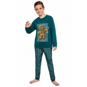 Cornette Kids Boy 593/153 Cookie 4 86-128 Chlapecké pyžamo, 122-128, zelená