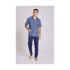 Taro Sammuel 3184 3XL-4XL L24 Pánské pyžamo, 4XL, modrá