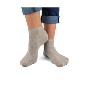 Noviti ST 022 W 04 lurex stříbrno-béžové Dámské ponožky, 39/42, béžová