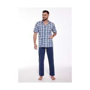 Cornette 318/50 Pánské pyžamo, XL, modrá-kratka