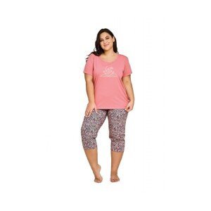 Taro Amora 3171 01 růžové Dámské pyžamo, 4XL, růžová