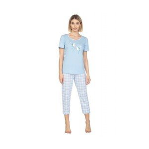 Regina 659 modré Dámské pyžamo, XL, modrá