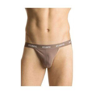 Atlantic jockstrap 1571 tmavě béžové Pánské slipy, XL, hnědá