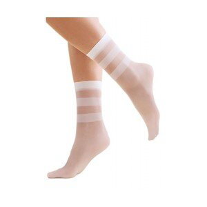 Gabriella 1199 Cari bianco uni Dámské ponožky, one size, Bianco