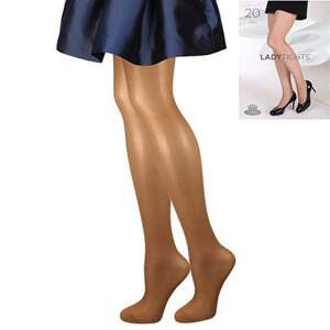 Punčochové kalhoty LADY TIGHTS 20 DEN beige XL+/182-188/116