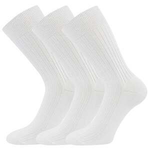 Pánské ponožky LONKA ZEBRAN bílá 43-45 (29-30)