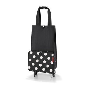 Nákupní taška na kolečkách Reisenthel Foldabletrolley Dots white