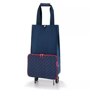 Nákupní taška na kolečkách Reisenthel Foldabletrolley Mixed dots red