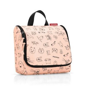 Dětská kosmetická taštička Reisenthel Toiletbag kids Cats and dogs rose