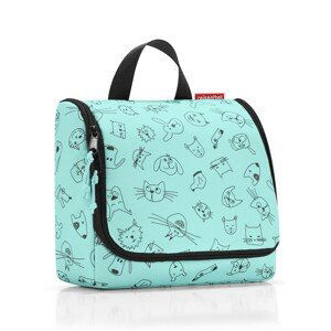 Dětská kosmetická taštička Reisenthel Toiletbag kids Cats and dogs mint