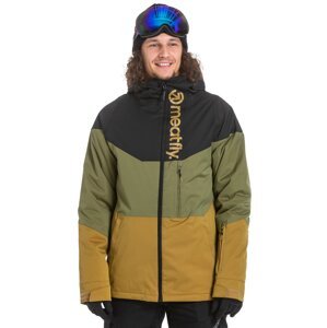 Meatfly sNB & SKI bunda Hoax 2 Black Gr. Leaves Golden Olive St. | Černá | Velikost XS