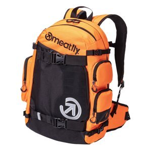 Meatfly batoh Wanderer - Orange Ripstop Black | Oranžová | Objem 28 L