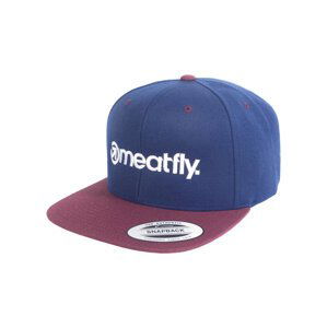 Meatfly kšiltovka Flanker Snapback Navy/Maroon | Modrá | Velikost One Size