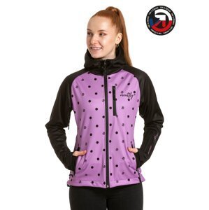 Meatfly dámská softshell bunda Zaja Purple Dots | Fialová | Velikost XS