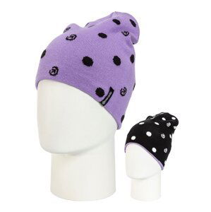 Meatfly kulich Logan Purple Dots | Černá | Velikost One Size