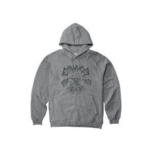 Emerica pánská mikina Shake Junt Skull Hoodie Grey/Heather | Šedá | Velikost XXL