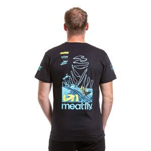 Meatfly pánské tričko Dakar Blue/Black | Modrá | Velikost S